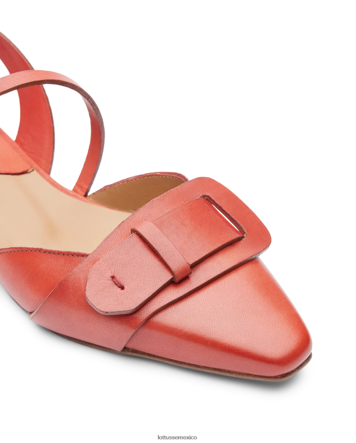 rojo Lottusse mujer bailarinas de becerro con anilina crust de smithson PNBVJ0218