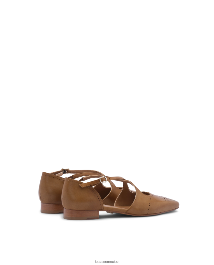 verde oliva Lottusse mujer bailarinas de becerro de anilina crust de smithson PNBVJ0216