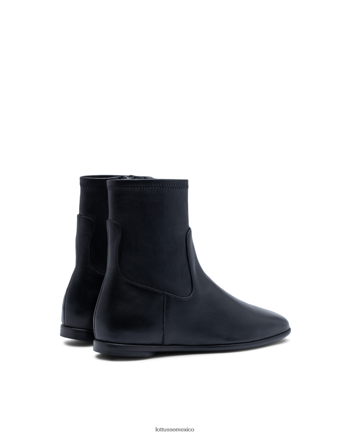 negro Lottusse mujer botines goya de cordero suave PNBVJ0411