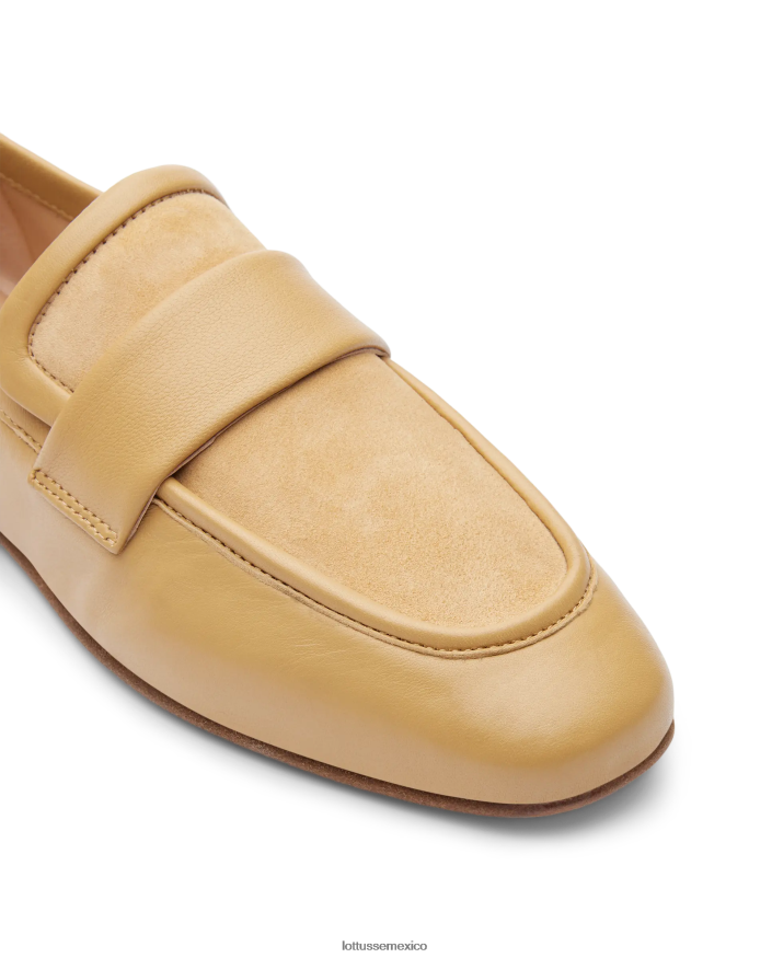 amarillo Lottusse mujer mocasines goya de cordero suave amarillo PNBVJ0281