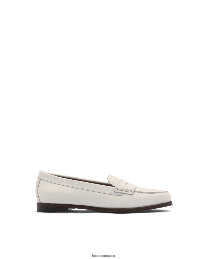 blanquecino Lottusse mujer mocasines de becerro con sello Liberty Safian PNBVJ0237