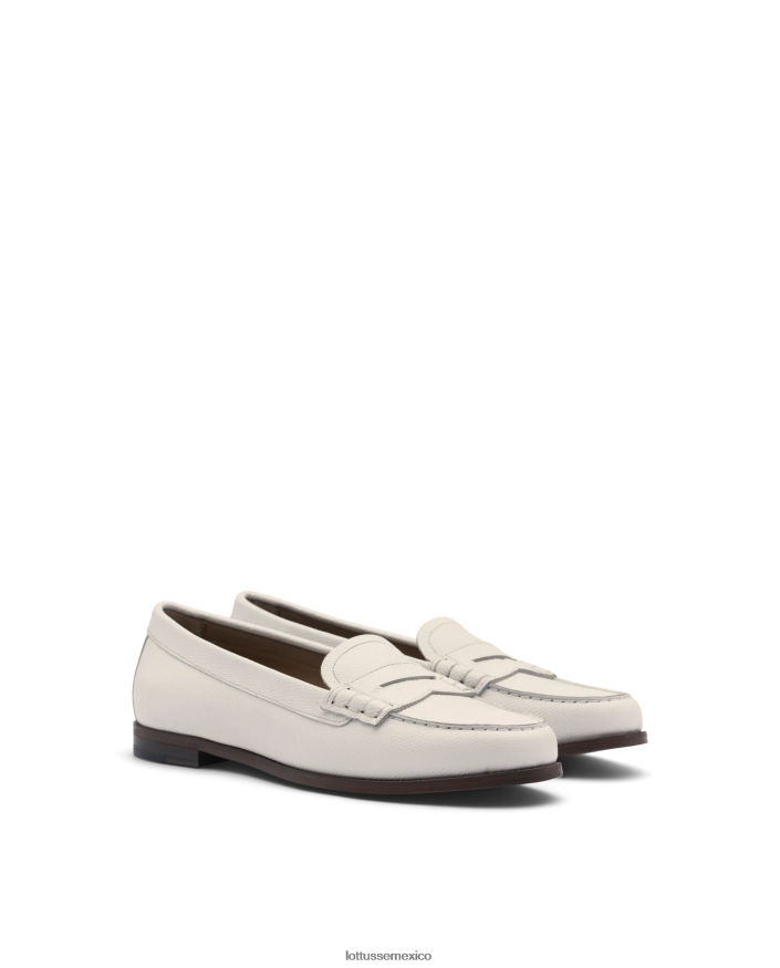 blanquecino Lottusse mujer mocasines de becerro con sello Liberty Safian PNBVJ0237