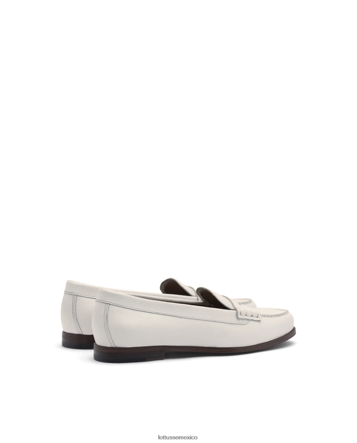 blanquecino Lottusse mujer mocasines de becerro con sello Liberty Safian PNBVJ0237