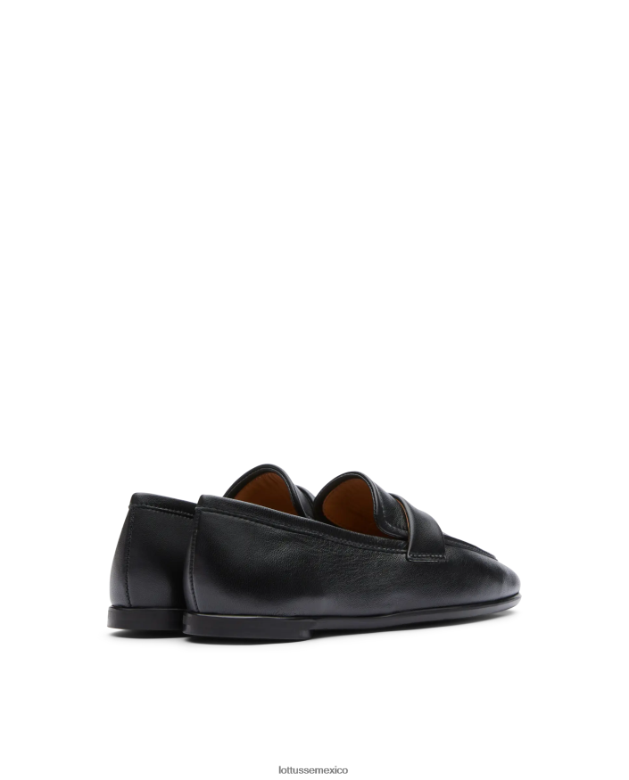 negro Lottusse mujer mocasines goya suaves de cordero PNBVJ0409