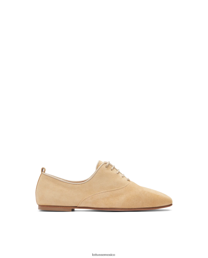 beige Lottusse mujer goya cabra gamuza oxford PNBVJ0272