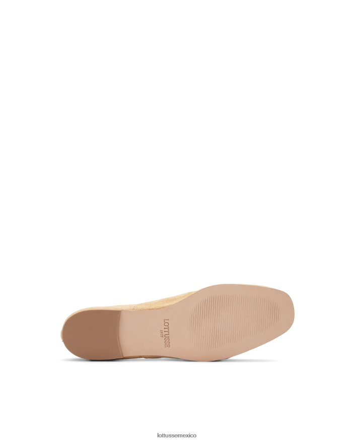 beige Lottusse mujer goya cabra gamuza oxford PNBVJ0272
