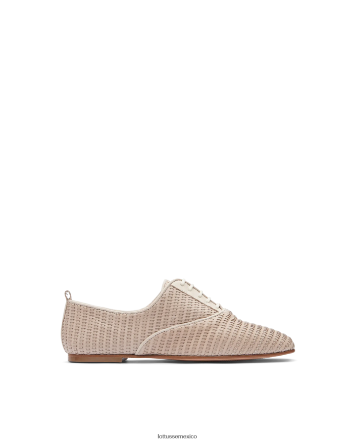 blanquecino Lottusse mujer goya becerro malla cuero oxford PNBVJ0270