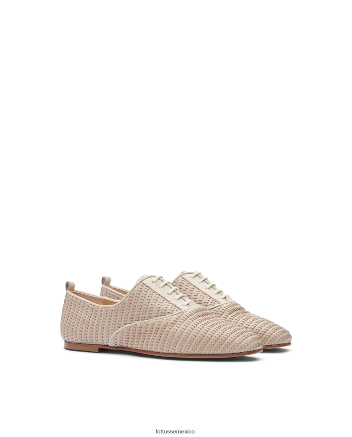 blanquecino Lottusse mujer goya becerro malla cuero oxford PNBVJ0270