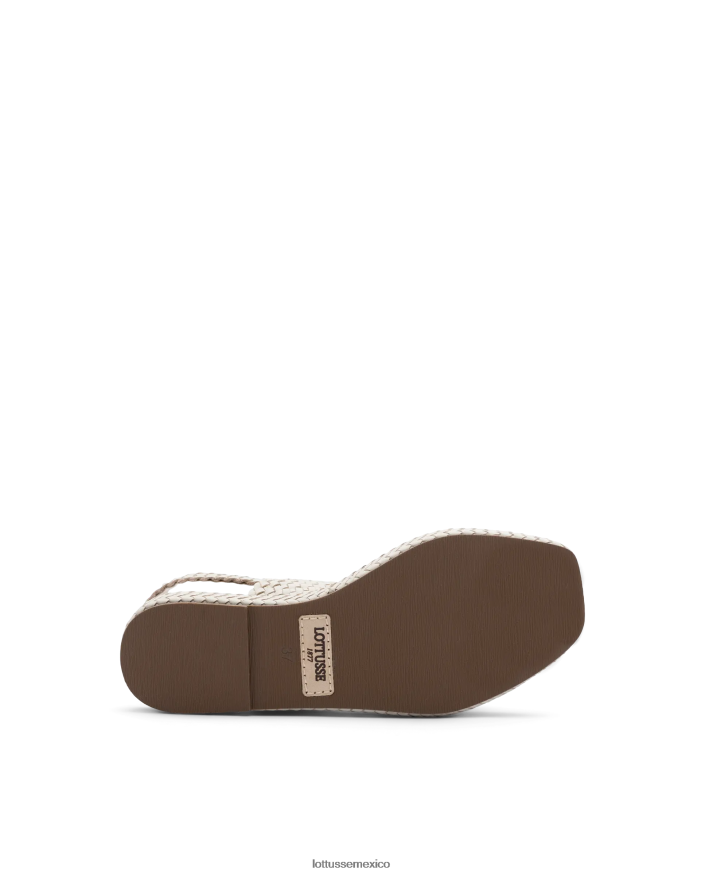 blanquecino Lottusse mujer sandalias steffy de cordero suave PNBVJ0260