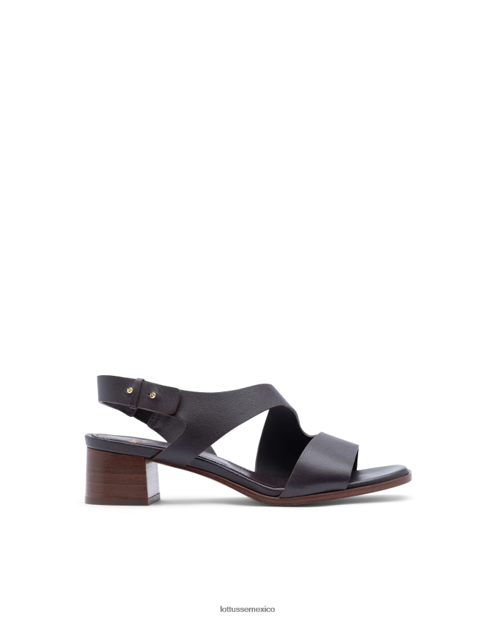 granate Lottusse mujer sandalias de piel de becerro lisas nylo PNBVJ0258