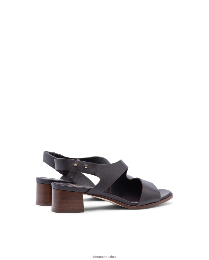 granate Lottusse mujer sandalias de piel de becerro lisas nylo PNBVJ0258