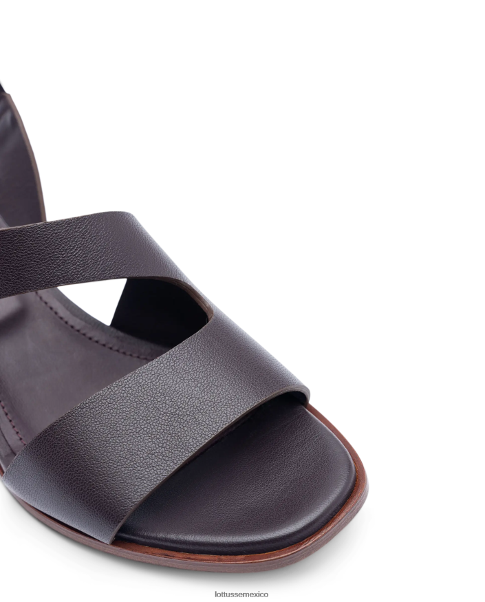 granate Lottusse mujer sandalias de piel de becerro lisas nylo PNBVJ0258