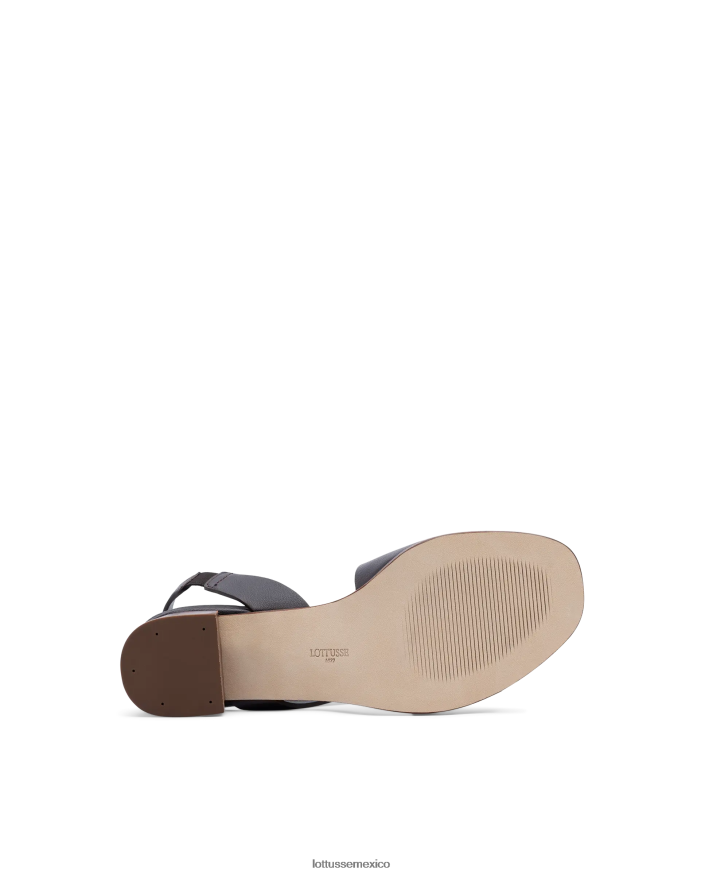 granate Lottusse mujer sandalias de piel de becerro lisas nylo PNBVJ0258