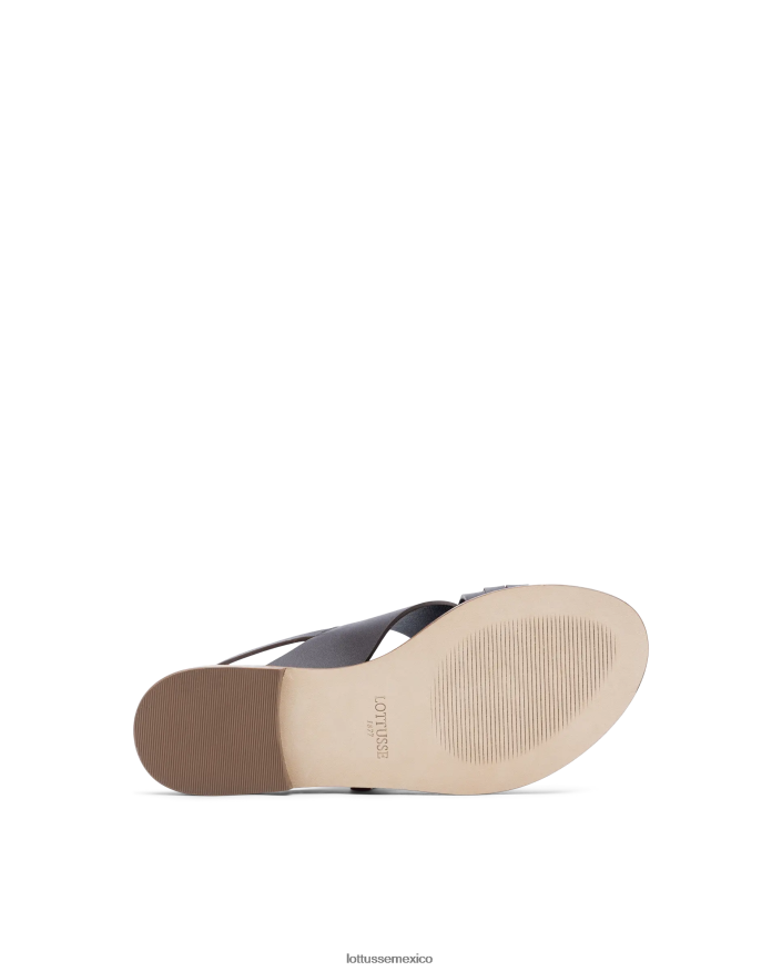 granate Lottusse mujer sandalias nylo de cordero suave color morado PNBVJ0255