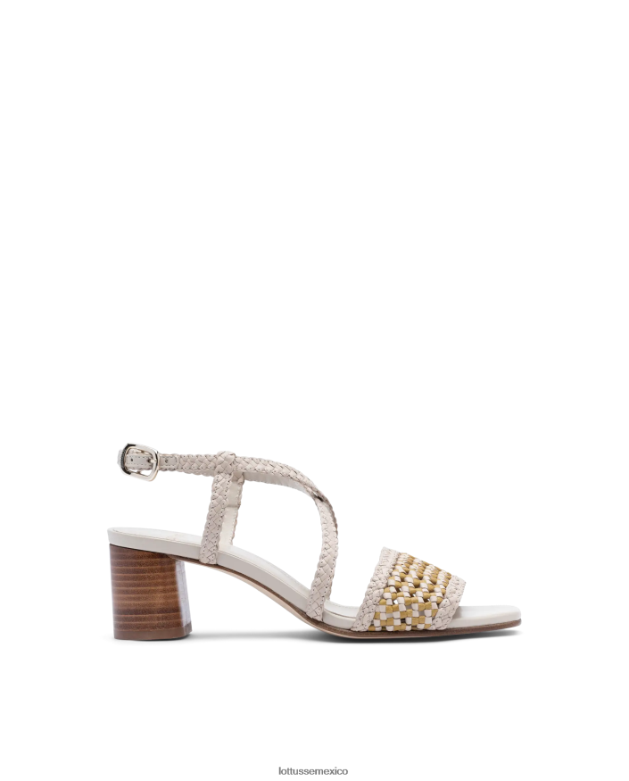 multicolor Lottusse mujer sandalias de cuero de malla de cordero de verano PNBVJ0315
