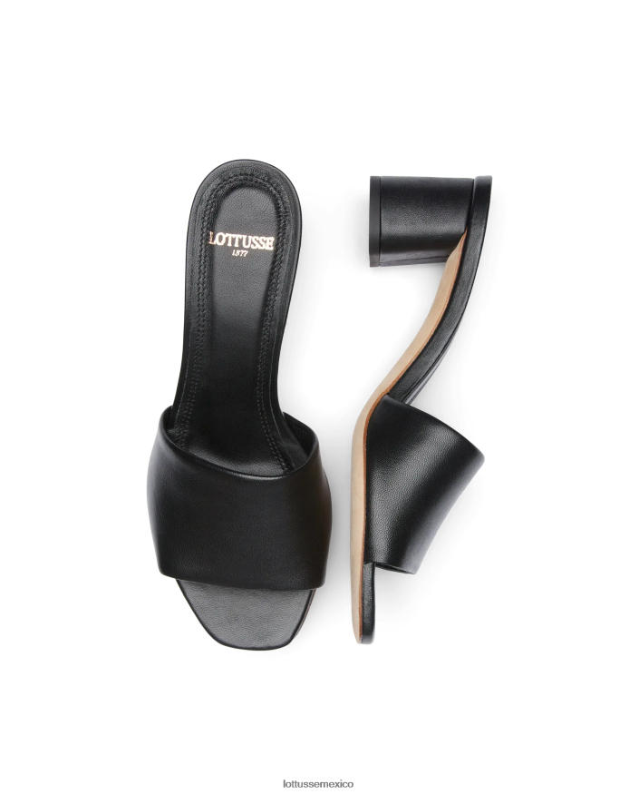 negro Lottusse mujer sandalias nicole cordero suaves PNBVJ0283