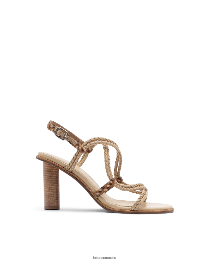 multicolor Lottusse mujer sandalias etnicas de cabra trenzadas PNBVJ0250