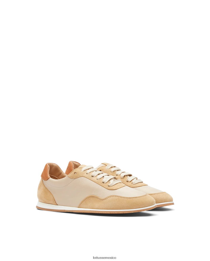 beige Lottusse mujer zapatillas mancor de gamuza PNBVJ0298
