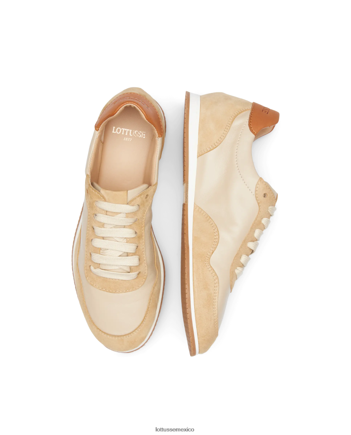 beige Lottusse mujer zapatillas mancor de gamuza PNBVJ0298