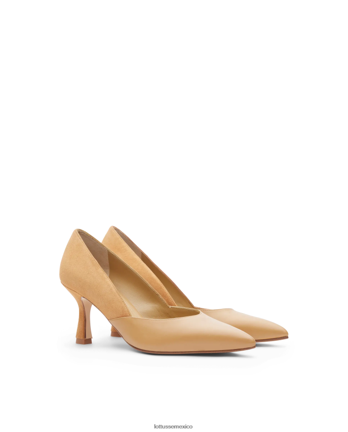 marrón Lottusse mujer zapatos de tacón carla lisos PNBVJ0232