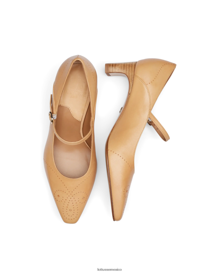 marrón Lottusse mujer zapatos de tacón de anilina crust smithson PNBVJ0213