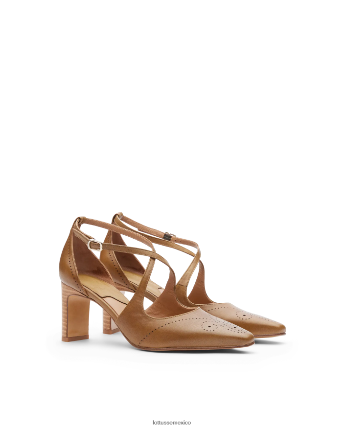 marrón Lottusse mujer zapatos de tacón de anilina crust smithson PNBVJ0222