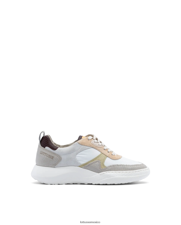 multicolor Lottusse mujer zapatillas trotter de becerro con relieve Tejus PNBVJ0310